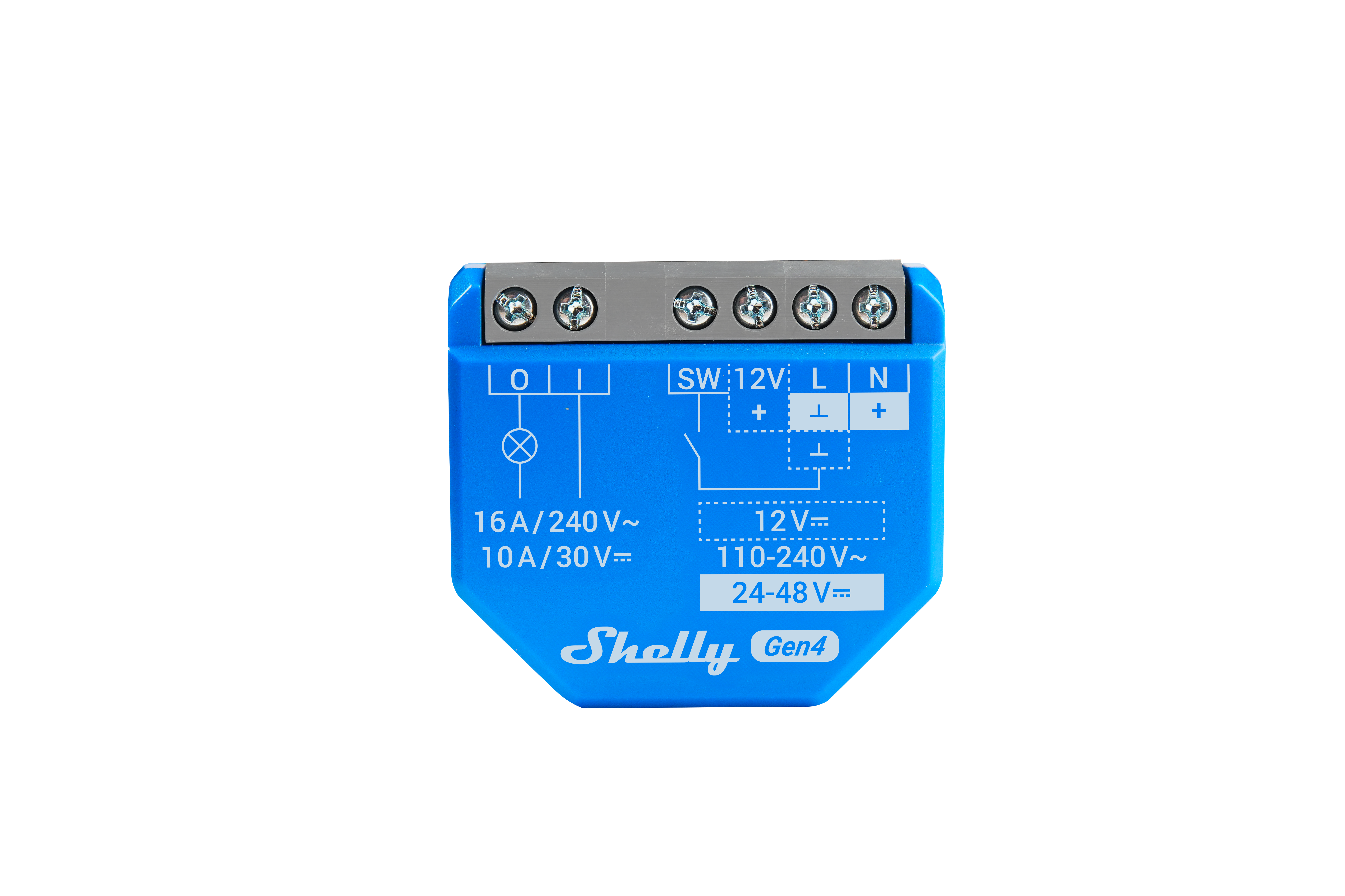 Shelly 1 Gen4 One-Channel, Dry Contact Smart Switch For Controlling Lights And Appliances