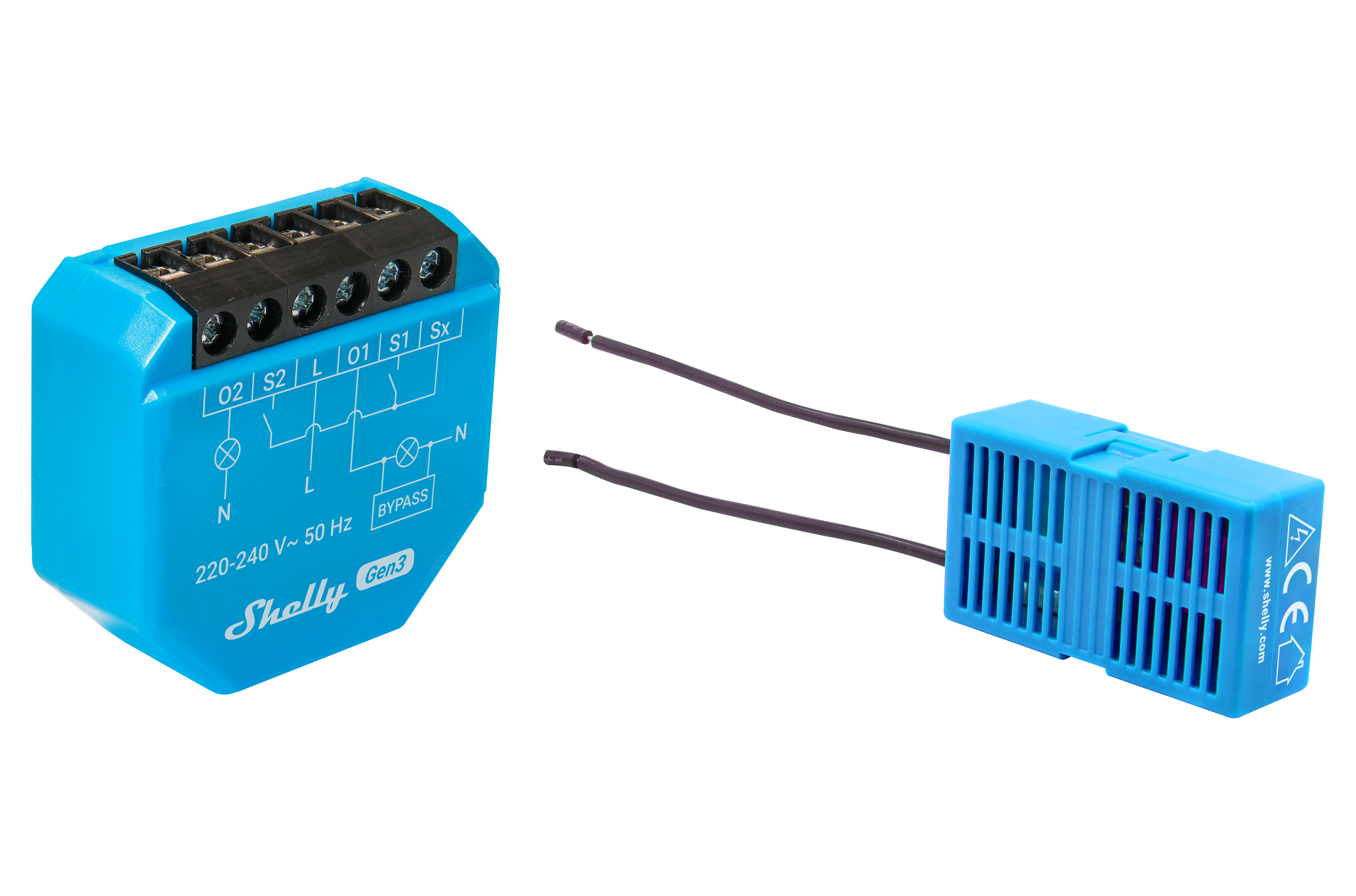 Shelly 2L Gen3 Two-Channel Smart Switch With Bypass Included