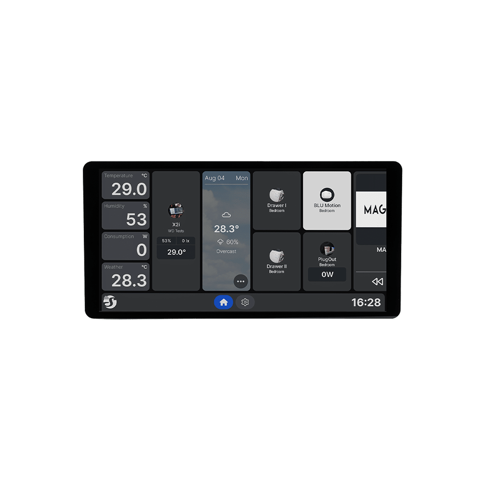Shelly Wall Display X2i Smart 6.95” Color Touchscreen (Black)