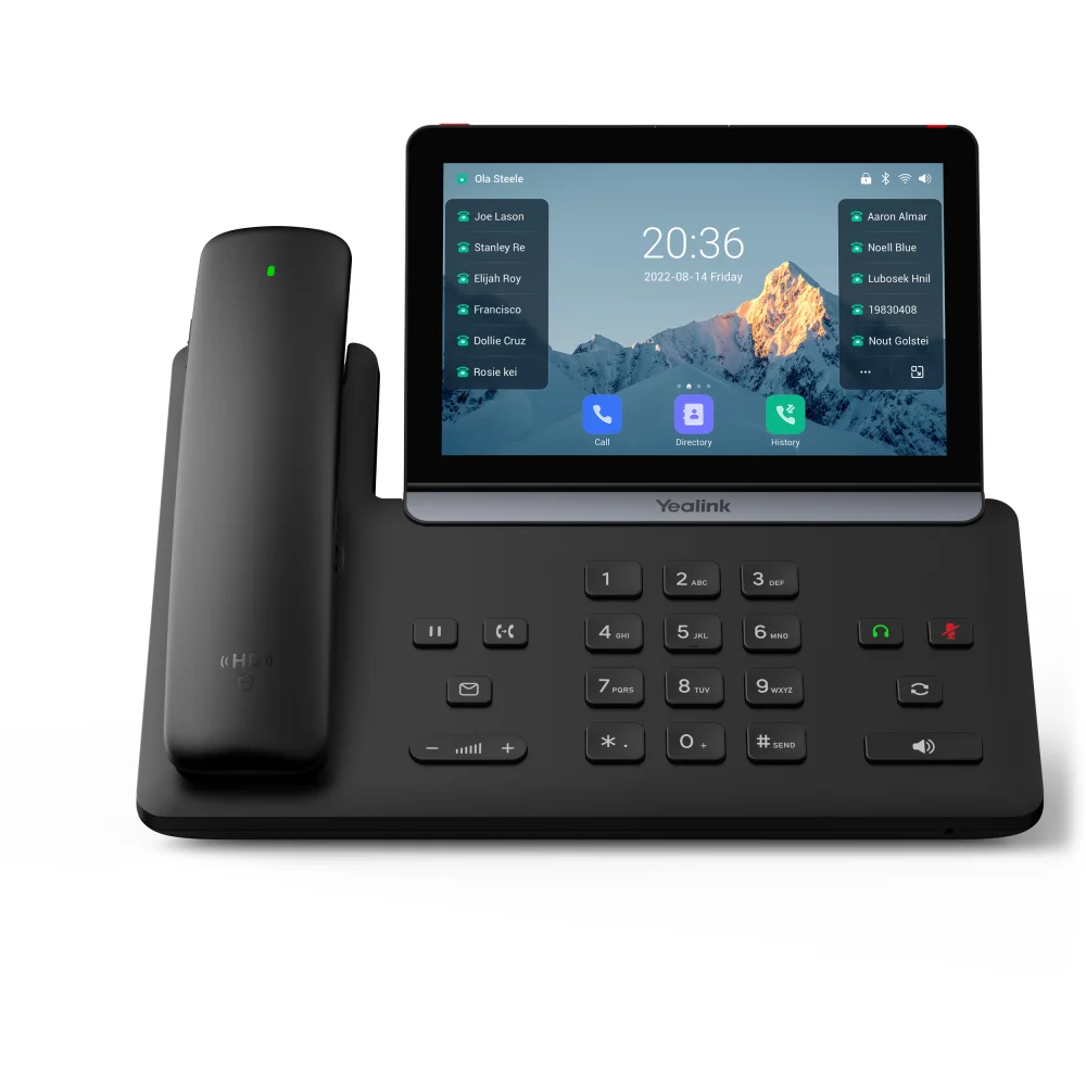 Yealink T88W Pro Smart Business Phone With BTG88 Bluetooth Handset, Excl. Camera, Excludes PSU