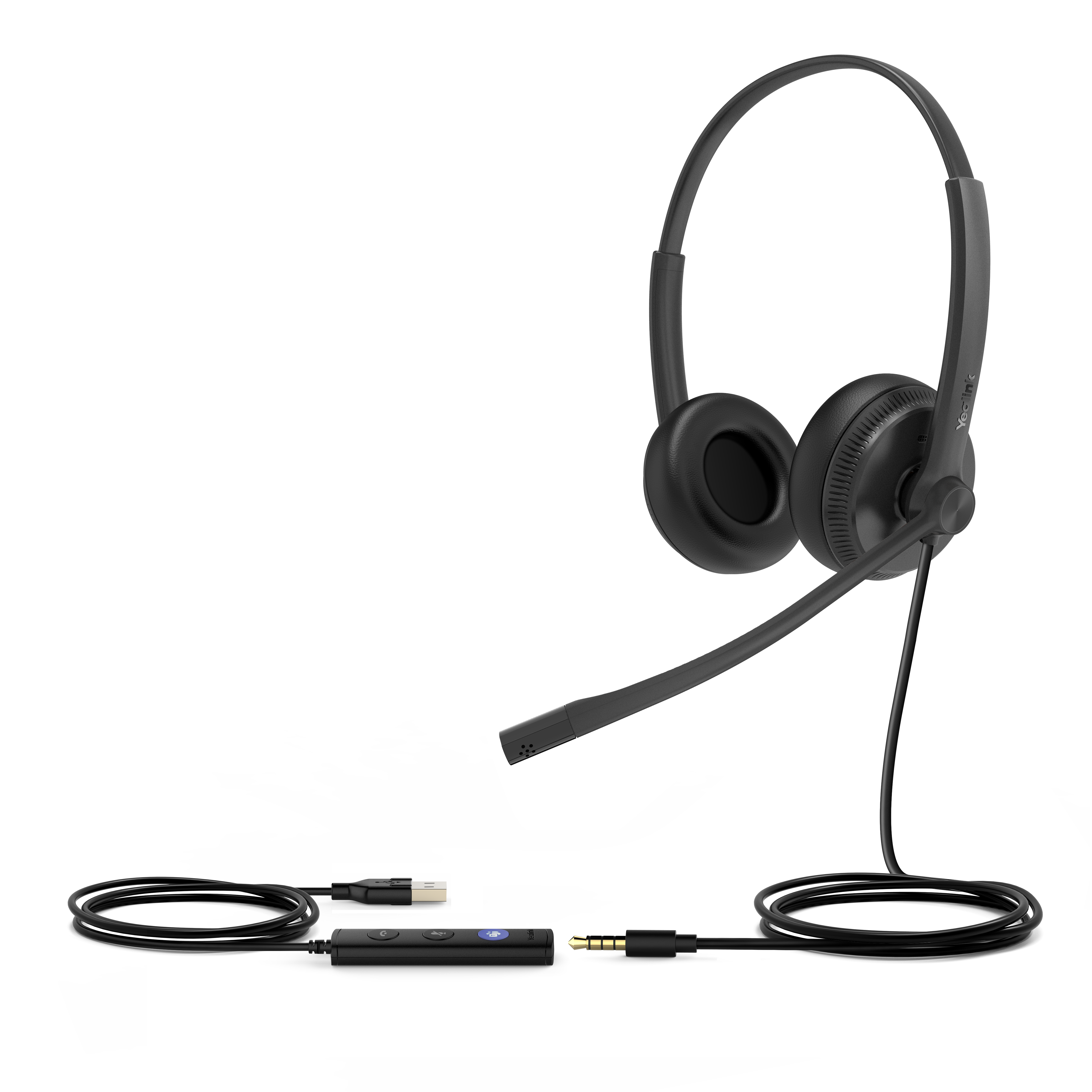Yealink UH34 Dual Headset Special Edition With USB-A, 3.5mm jack Connection, Teams edition